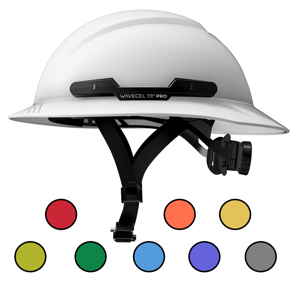 WaveCel T2+ PRO Type 2 Class E Full Brim Non-Vented Hard Hat with Chinstrap from GME Supply